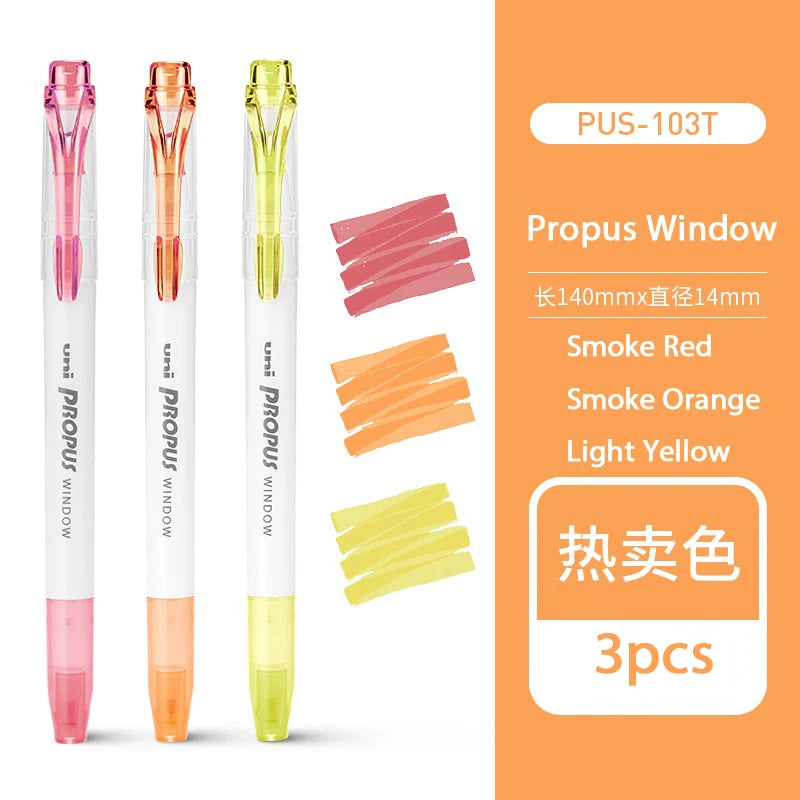 CowLost | product_id-japanese-uni-propus-window-highlighter-pen-103t-102t-double-head-no-smudging-art-marker |24