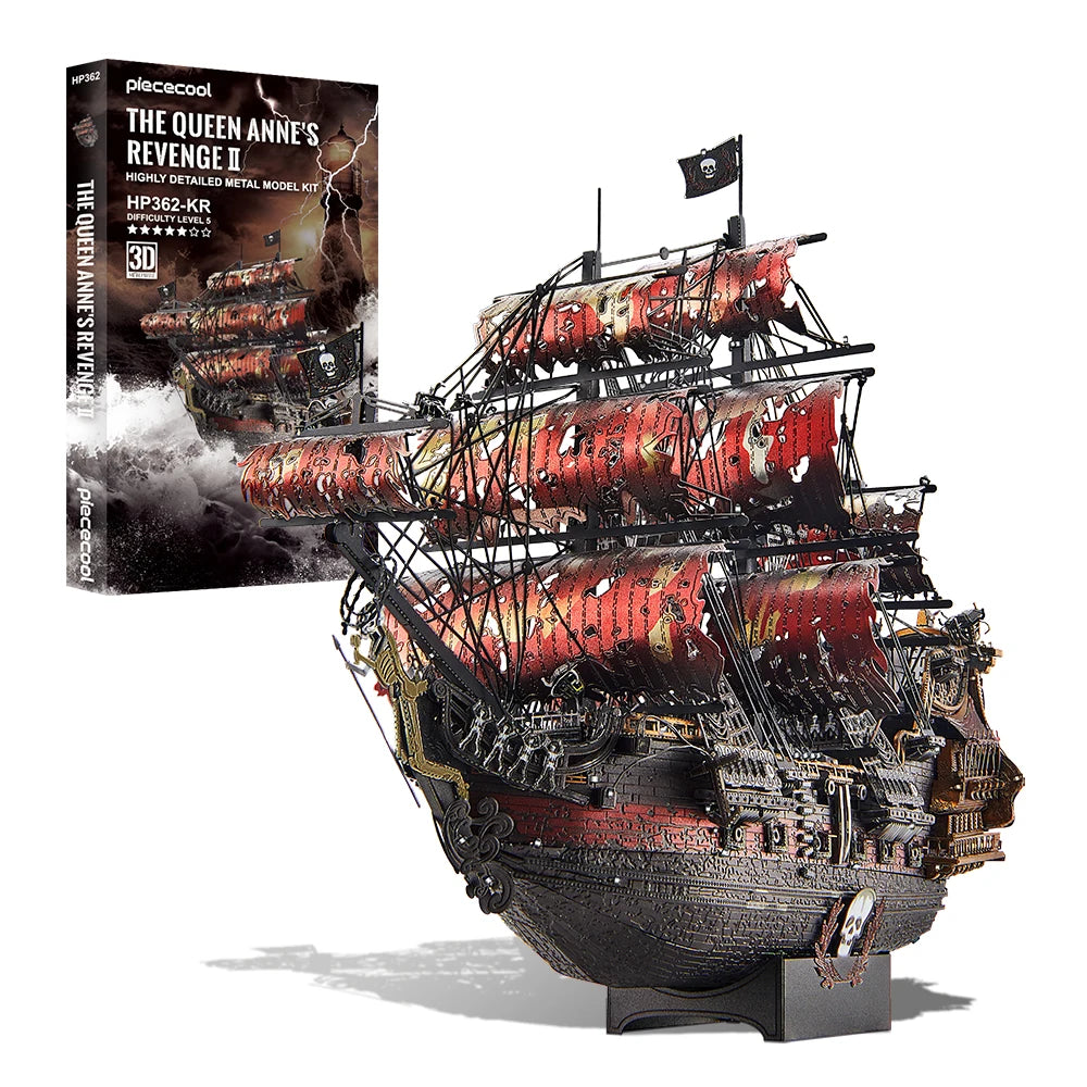 CowLost | fencing-barriers-piececool-3d-metal-puzzle-queen-annes-revenge-pirate-ship-model |1