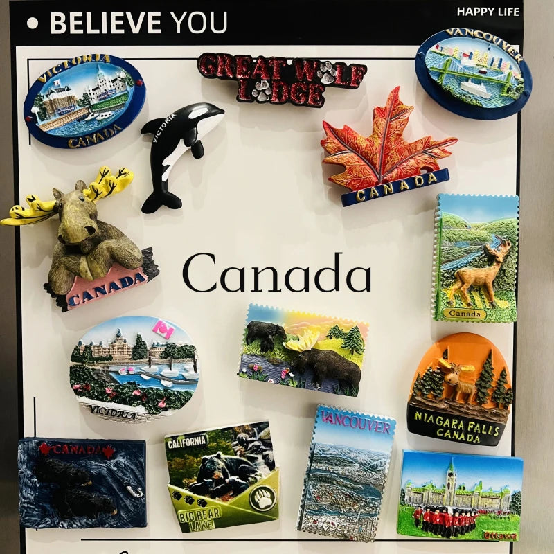 CowLost | product_id-canada-vancouver-lions-gate-bridge-3d-resin-maple-leaf-fridge-magnet-souvenir |2