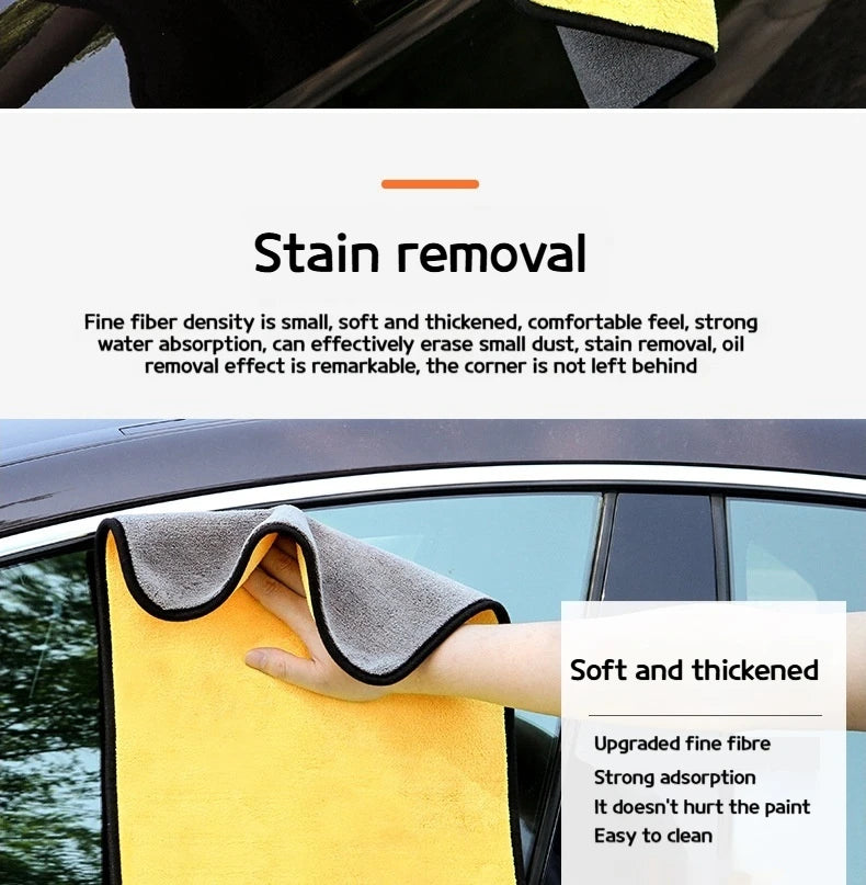CowLost | car-wash-brushes-product_id-5pcs-microfiber-car-wash-and-drying-towels-absorbent-cleaning-cloths |10