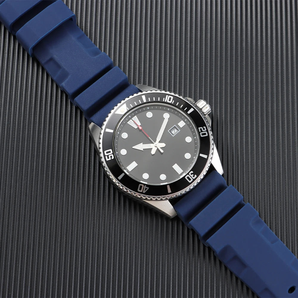 HQstrap 22mm 24mm 26mm Silicone Watch Bands for Panerai Sport Wristband Unisex Rubber Strap