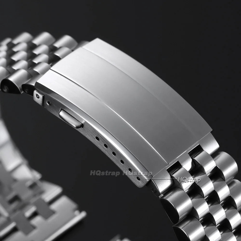 CowLost | 16mm-18mm-20mm-watch-buckle-solid-stainless-steel-brushed-folding-safety-buckle-double-push-watch-clasp-universal-premium-clasps |4