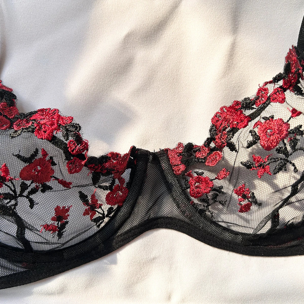 CowLost | sexy-lingerie-fancy-lace-eroticÑƒ-set-woman-2-pieces-transparent |5