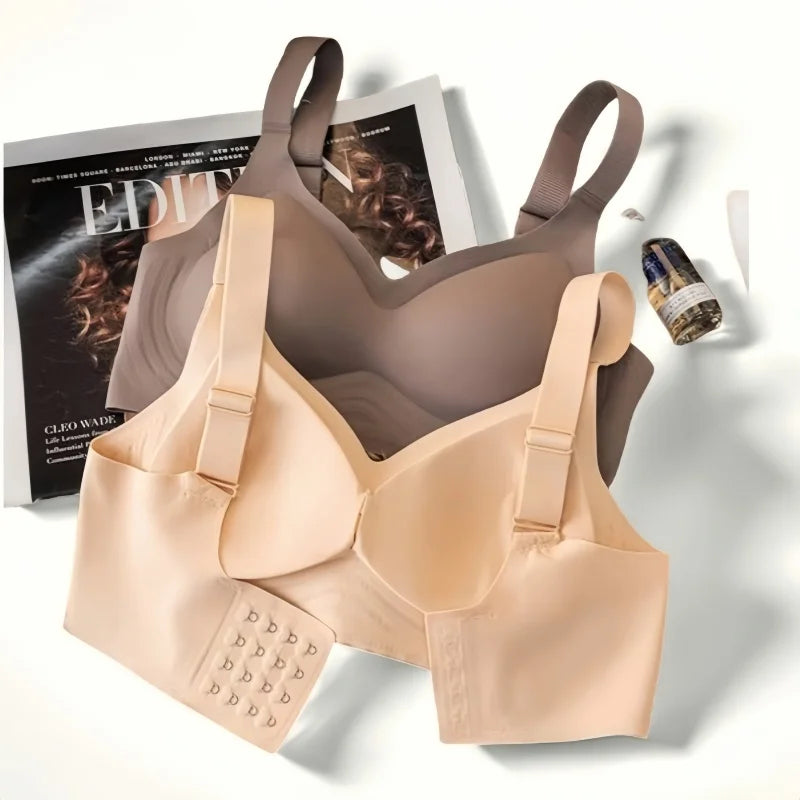 CowLost | push-up-bra-for-women-wide-straps-seamless-bra-top-non-wire-underwear-plus-size-padded-bras-sexy-lingerie-solid-intimates-m-3xl |2