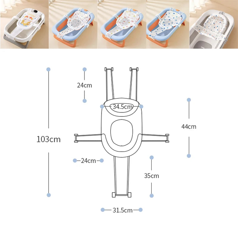 CowLost | newborn-adjustable-bathtub-pillow-seat-cushion-cross-shaped-anti-slip |4