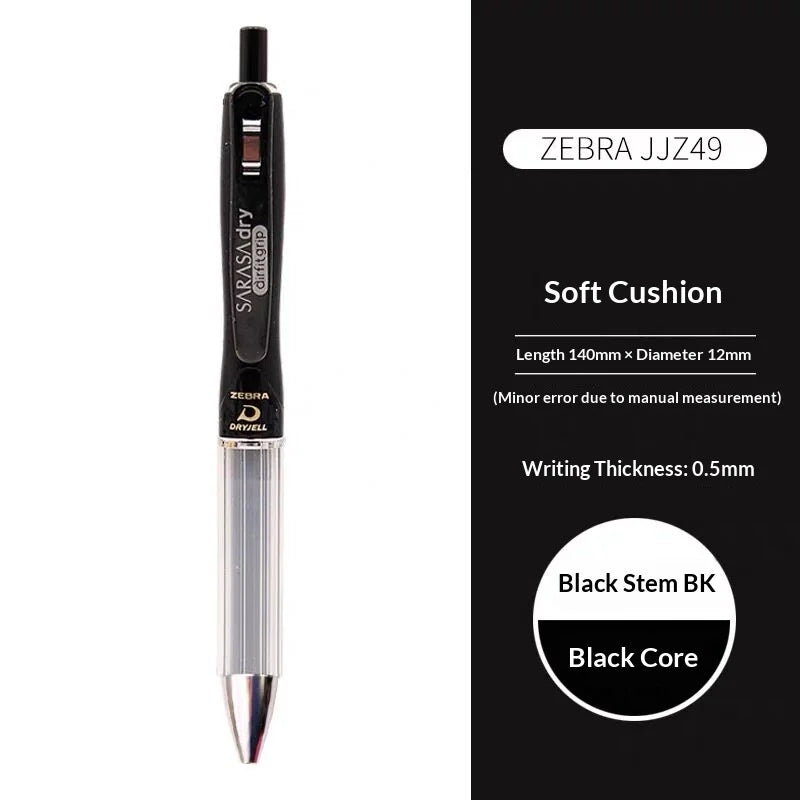 CowLost | product_id-zebra-jjz49-quick-dry-gel-pen-0-4-0-5mm-retractable-cushion-grip-transparent-design-for-exams-writing |21