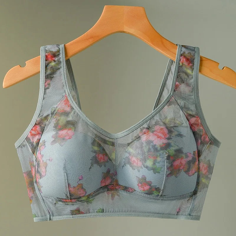 CowLost | product_id-plus-size-seamless-wire-free-bra-with-fixed-3-4-cup-and-gathered-design-for-women |10