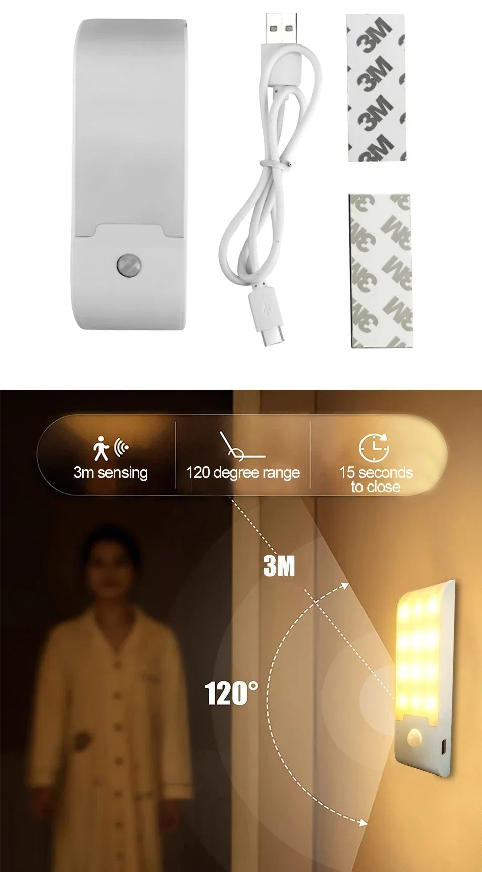 CowLost | product_id-12led-rechargeable-motion-sensor-night-light-with-magnetic-base-for-cabinets-hallways-bedrooms-kitchens-stairs |13