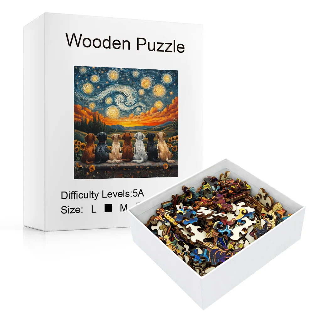 CowLost | product_id-wooden-star-sky-animal-jigsaw-puzzle-for-adults-christmas-gift |2