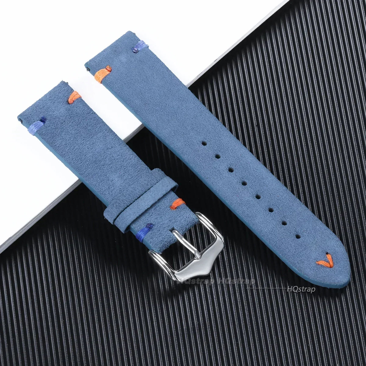 CowLost | 18mm-20mm-22mm-vintage-suede-leather-watch-strap-for-seiko-for-samsung-watch-5-4-3-handmade-stitching-quick-release-bracelet |12