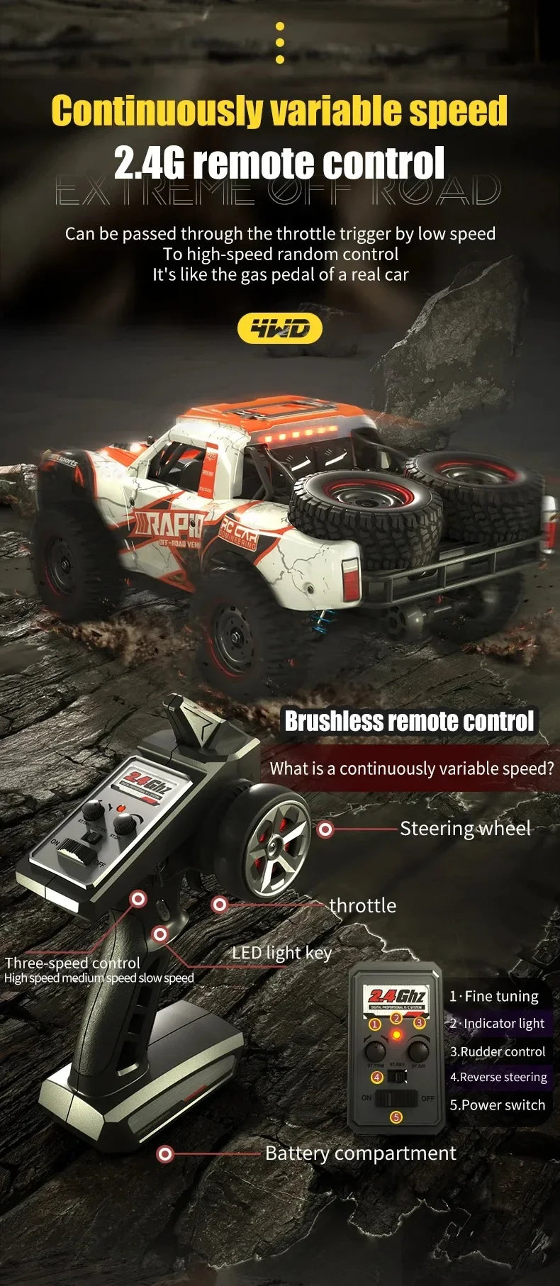 CowLost | fencing-barriers-jjrc-q130-4wd-1-16-rc-car-with-brushless-motor-and-led-lights |18