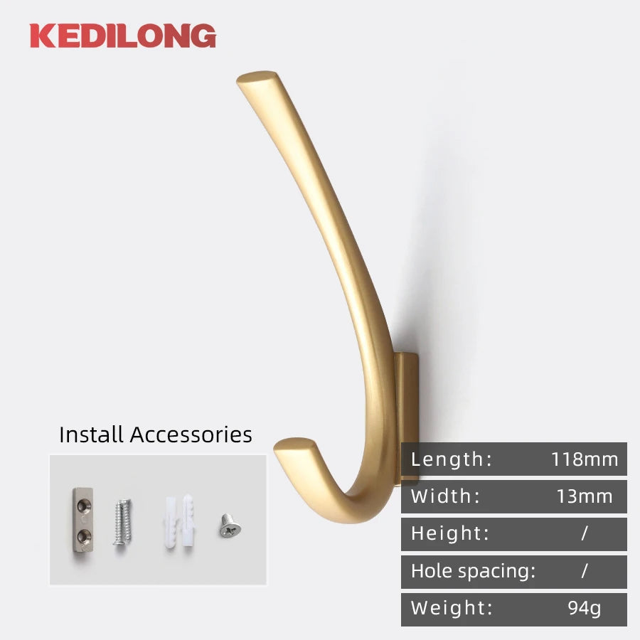 CowLost | modern-minimalist-zinc-alloy-black-clothes-hook-furniture |50