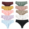 CowLost | product_id-10pcs-womens-seamless-low-waist-g-string-thong-panties-m-xl-sexy-underwear |27