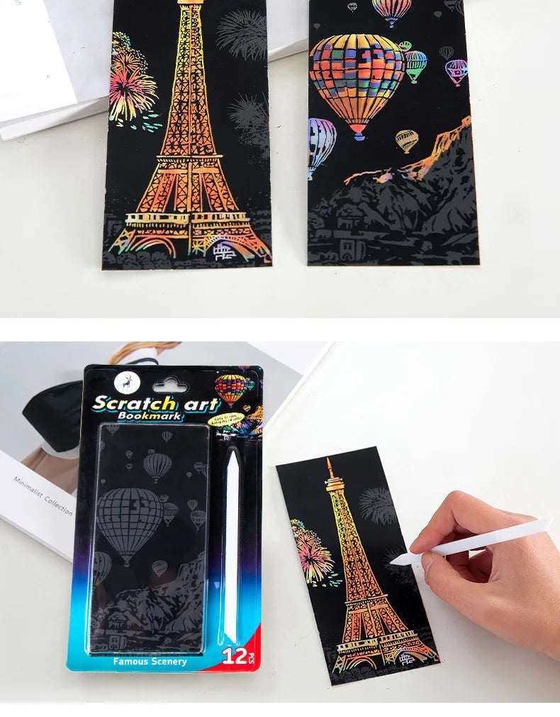 CowLost | product_id-12-piece-diy-scratch-painting-set-featuring-world-famous-architectural-night-scenes |18