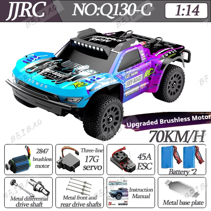CowLost | fencing-barriers-jjrc-q130-70km-h-4wd-brushless-motor-rc-car-high-speed-drift-monster-truck |1