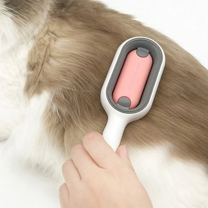 CowLost | pet-beds-double-sided-pet-hair-removal-brush-for-cat-and-dog-grooming |12