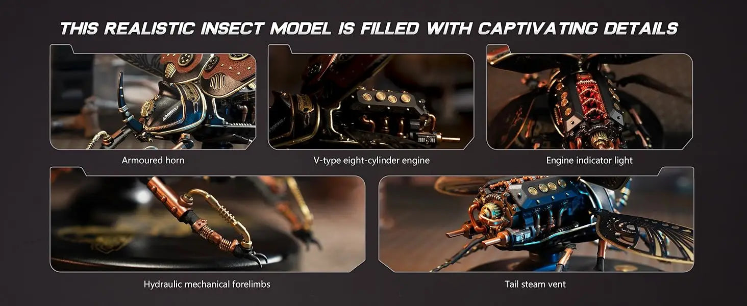 CowLost | fencing-barriers-robotime-rokr-rhinoceros-beetle-mechanical-3d-puzzle-model-kit |11