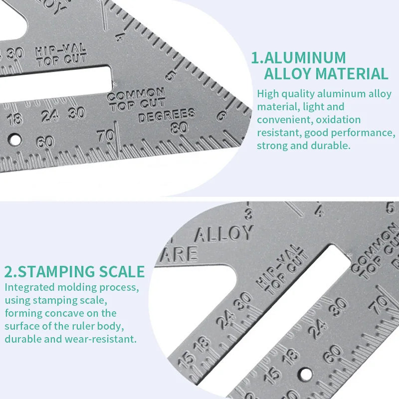 CowLost | product_id-7-aluminum-alloy-thickened-triangle-ruler-for-woodworking-measurement |5
