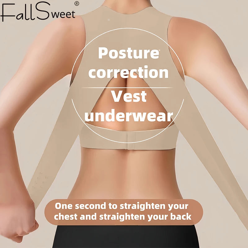 CowLost | product_id-fallsweet-wireless-seamless-push-up-posture-correction-bra-with-cross-back-support-for-women |1