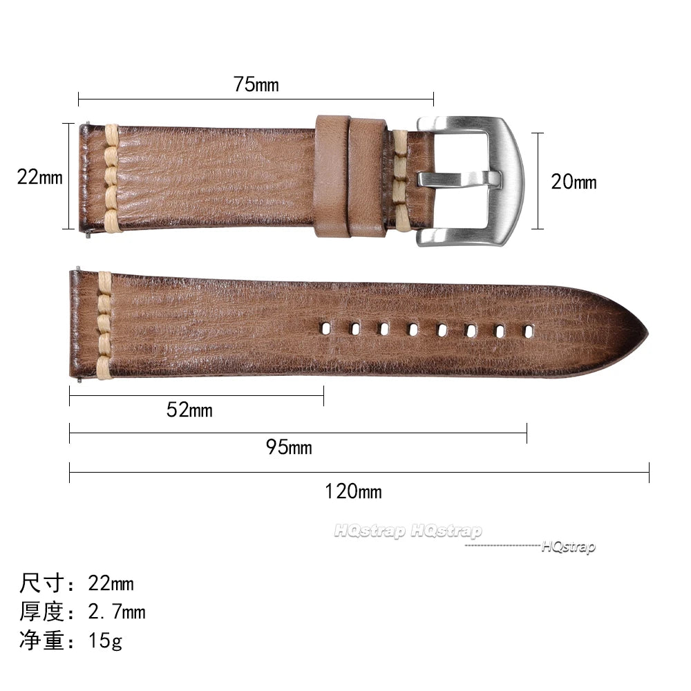 CowLost | product_id-leather-watch-strap-for-rolex-galaxy-18-24mm-with-silver-pin-buckle |8