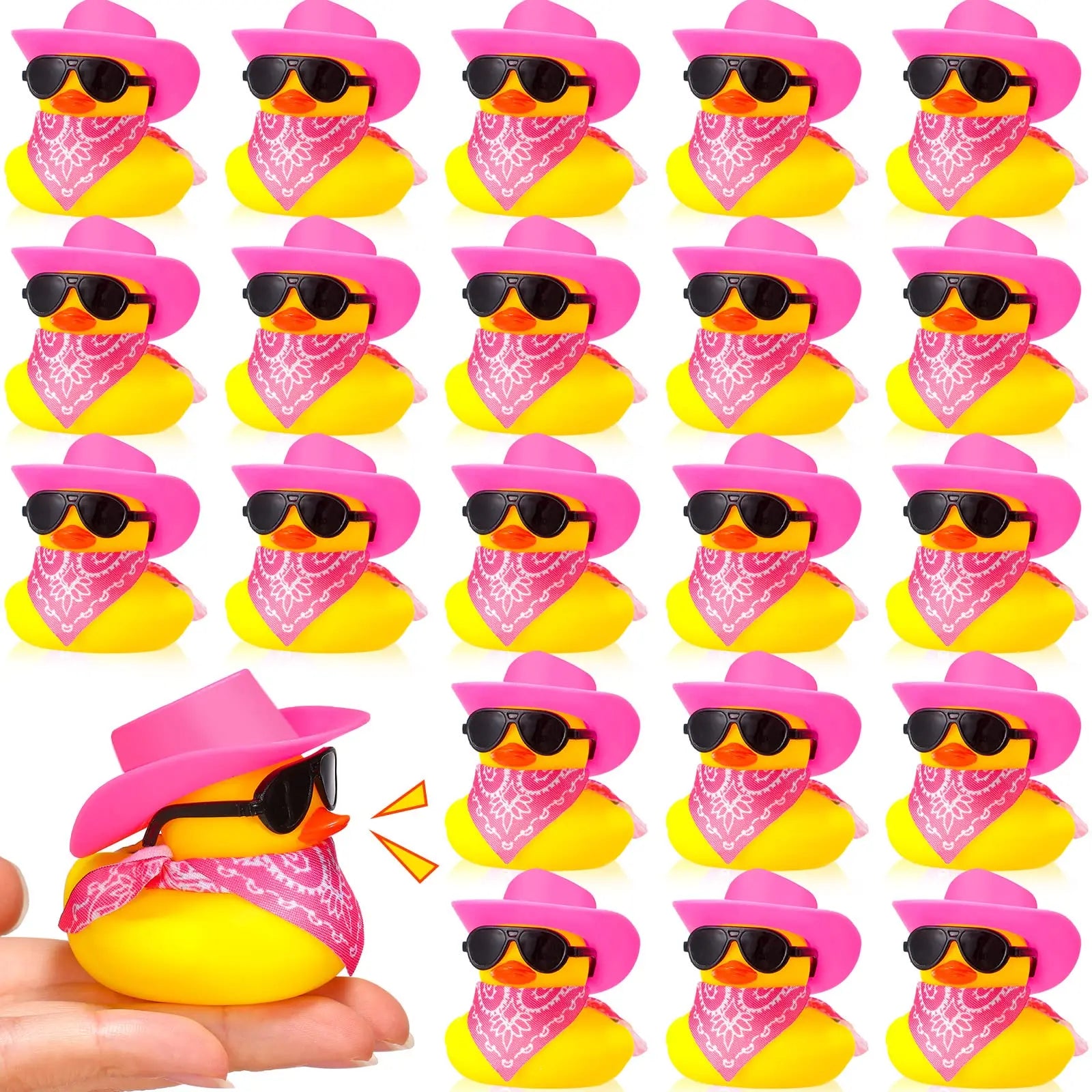 CowLost | product_id-cowboy-rubber-duck-mini-set-6-12-24-48-yellow-ducks-party-toy-for-summer-birthday-swimming-favor |9