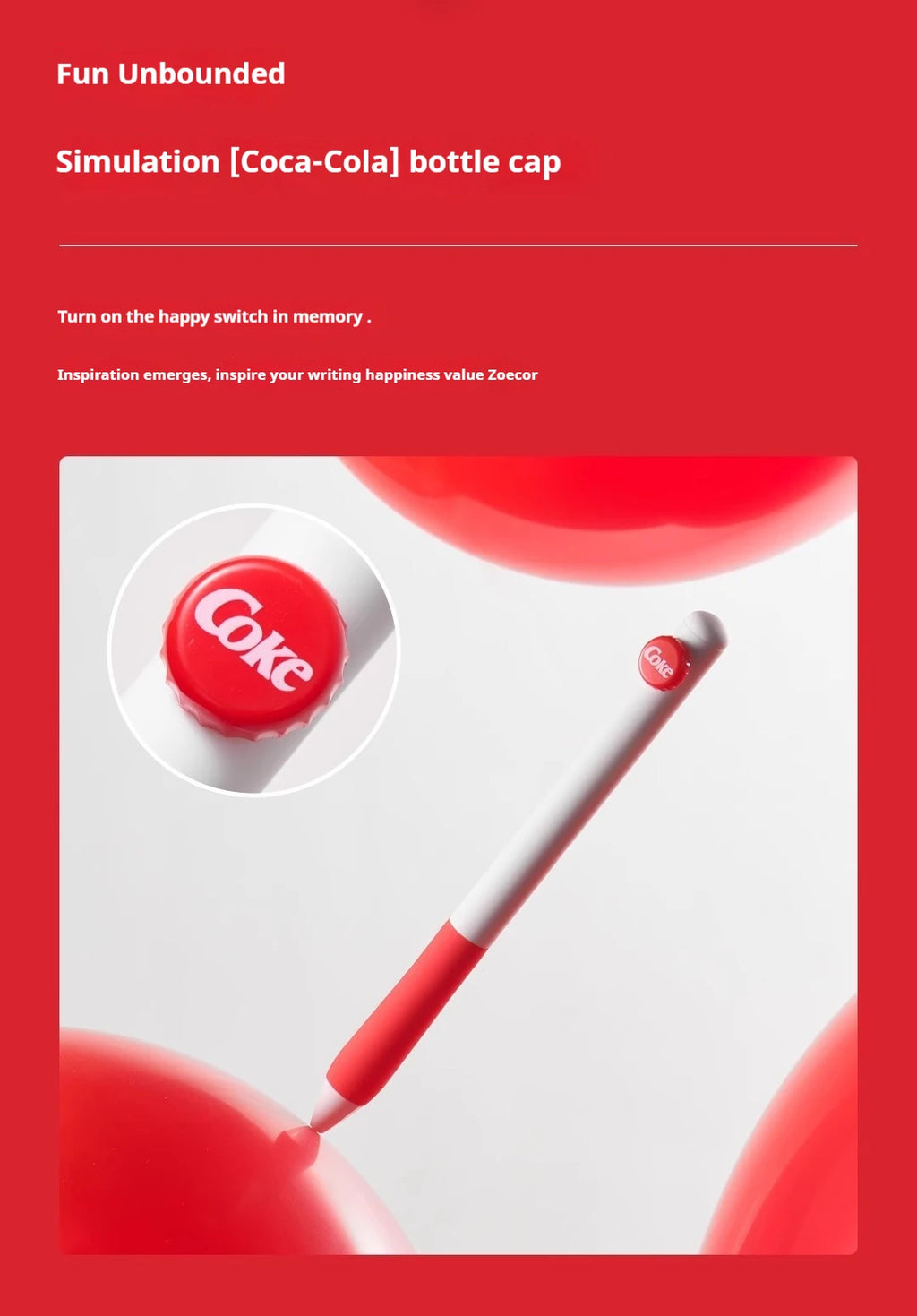 CowLost | product_id-kaco-coca-cola-co-branded-0-5mm-black-gel-pen-quick-drying-for-students-exams |9