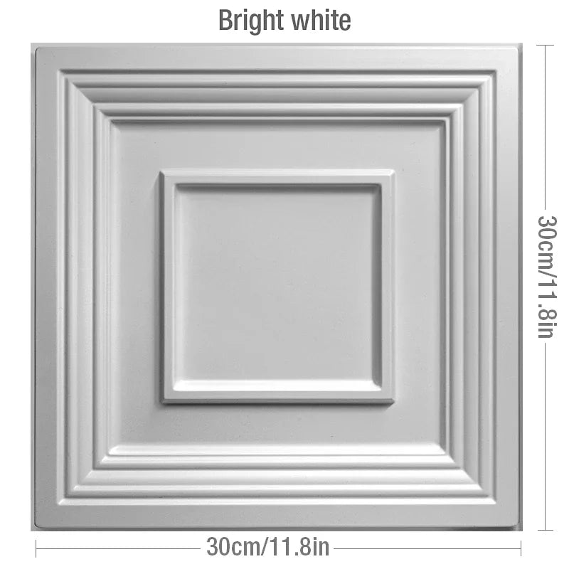 1 Pcs Super 3D Art Champagne Gold Wood grainWall Panel