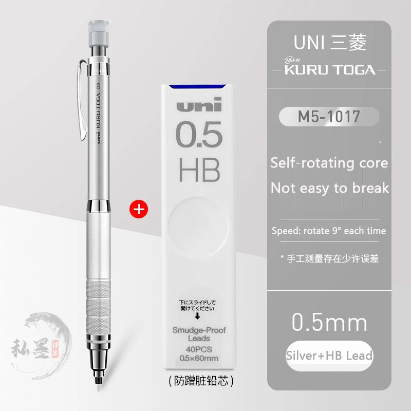 CowLost | product_id-uni-kuru-toga-m5-1017-1012-0-5mm-automatic-rotating-mechanical-pencil-with-metal-grip-genuine-japan |29