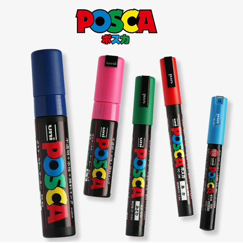 CowLost | product_id-5pcs-posca-marker-pens-set-pc-1m-3m-5m-8k-17k-black-white-colors-acrylic-graffiti-poster |2