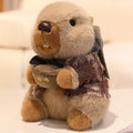 CowLost | uncategorized-cute-groundhog-plush-keychain-with-clothes-soft-stuffed-animal-doll-birthday-gift |1