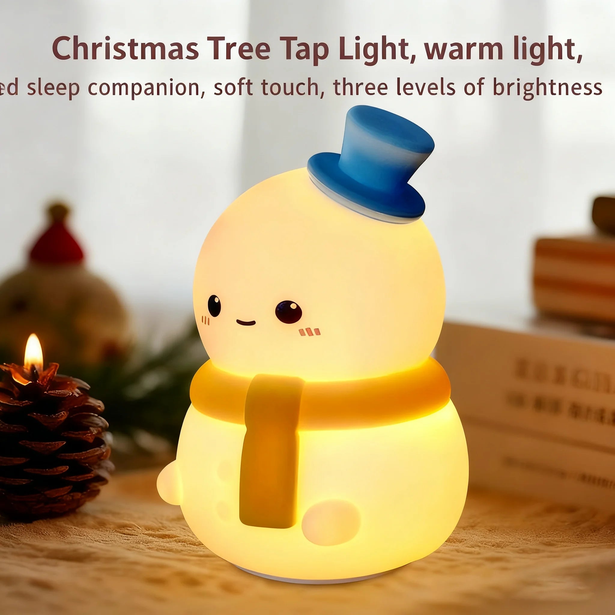 CowLost | product_id-christmas-silicone-snowman-touch-control-rechargeable-night-light-lamp |3