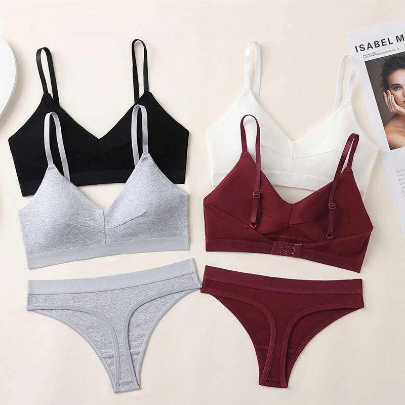 CowLost | product_id-comfort-cotton-push-up-bra-low-waist-t-back-thong-set-for-women |4
