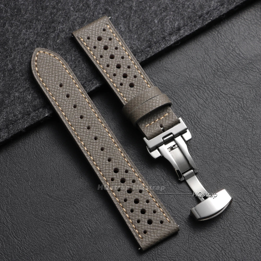CowLost | product_id-vintage-handmade-leather-watch-strap-18-22mm-quick-release-gray-black-brown-blue |11