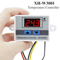 XH-W3001 Digital LED Temperature Controller Thermostat with NTC Sensor and Probe 220V for Incubator Cooling Heating