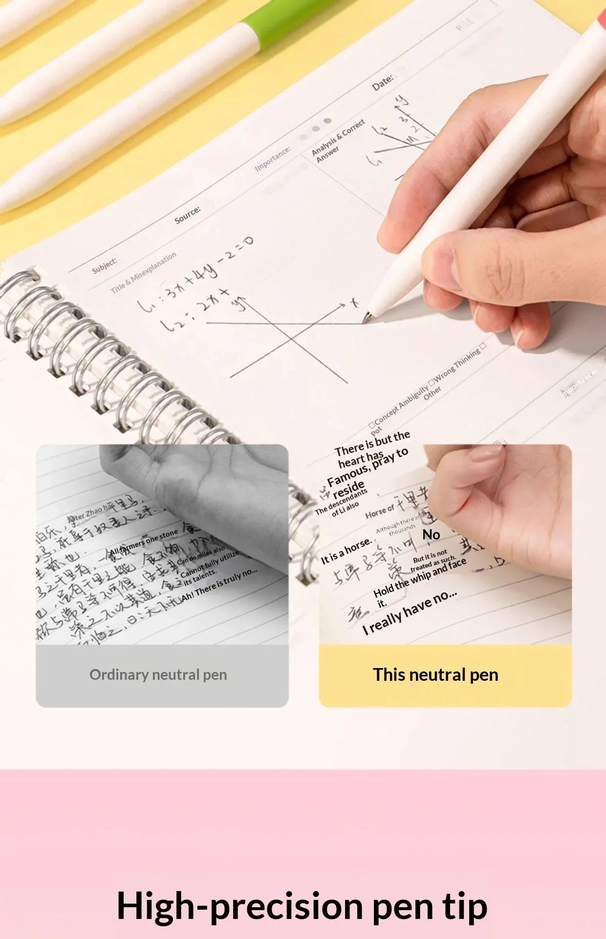 CowLost | product_id-deli-nusign-0-5mm-rotating-gel-pen-silent-smudge-proof-ink-minimalist-professional-writing-pen-for-exams-and-notes |10