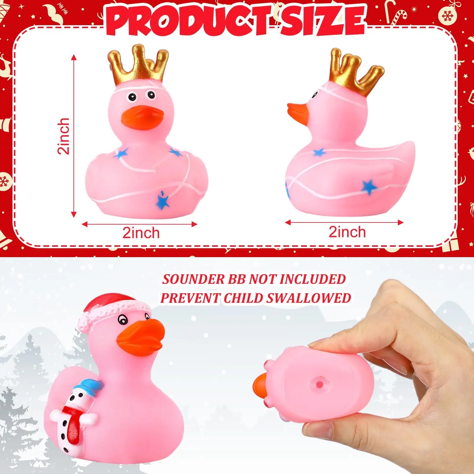 CowLost | product_id-pink-christmas-rubber-ducks-2-6-12pcs-assorted-xmas-party-favor-toys-for-kids |2