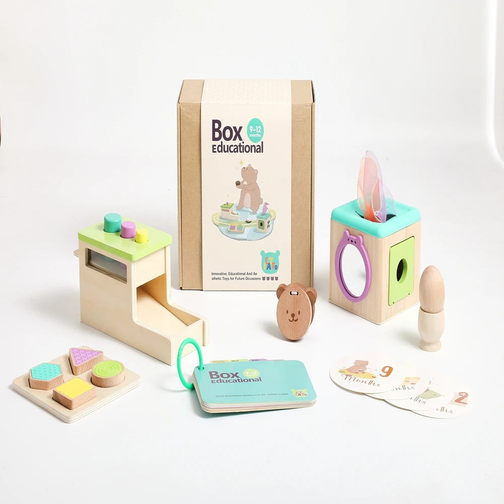 CowLost | cat-treats-8pc-wooden-montessori-toy-set-for-babies-0-12-months-early-education |14