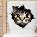 CowLost | 1pc-creative-3d-cracked-animal-dog-toilet-sticker |16