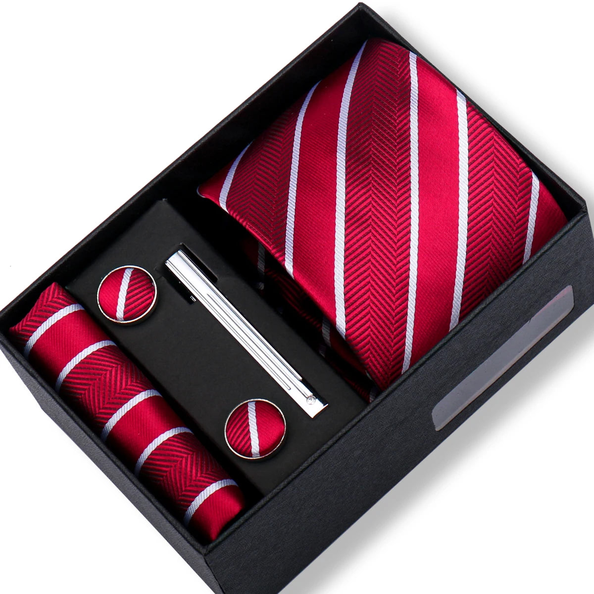 CowLost | tie-men-with-box-top-quality-business-ties-hanky-cufflink-set |66