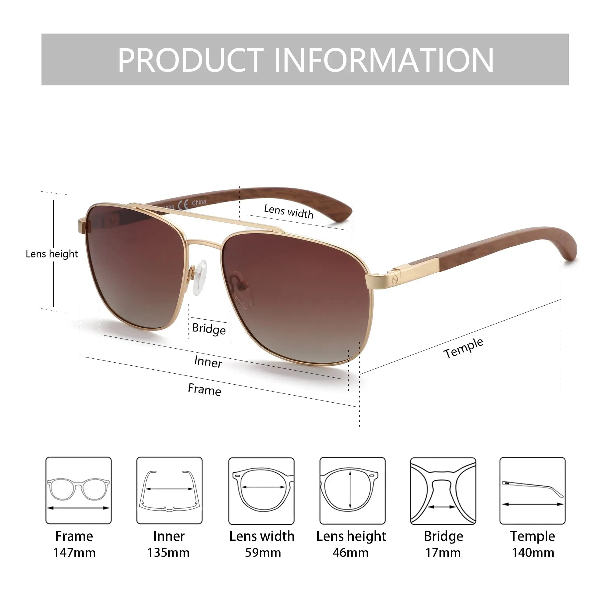 CowLost | zenottic-trend-wood-polarized-sunglasses-for-men-uv-protection |4