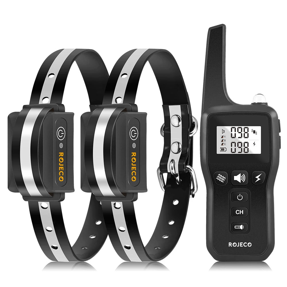 CowLost | dog-diapers-rojeco-1000m-waterproof-electric-dog-training-collar-with-remote-control |25
