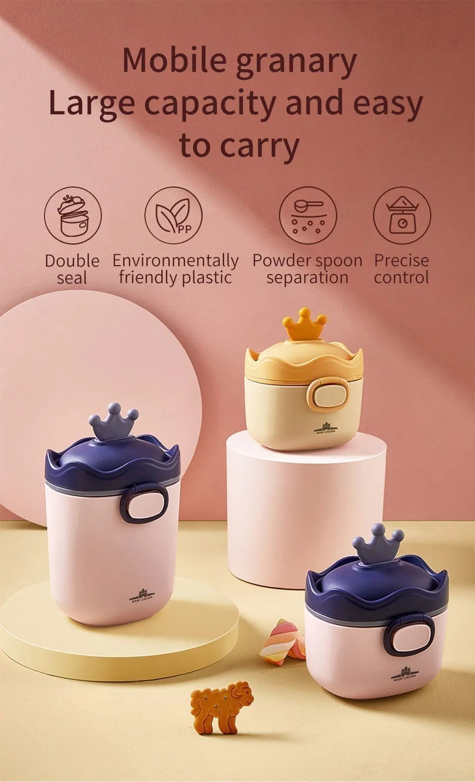 CowLost | aibedila-milk-powder-box-baby-travel-portable-food-storage-box |6