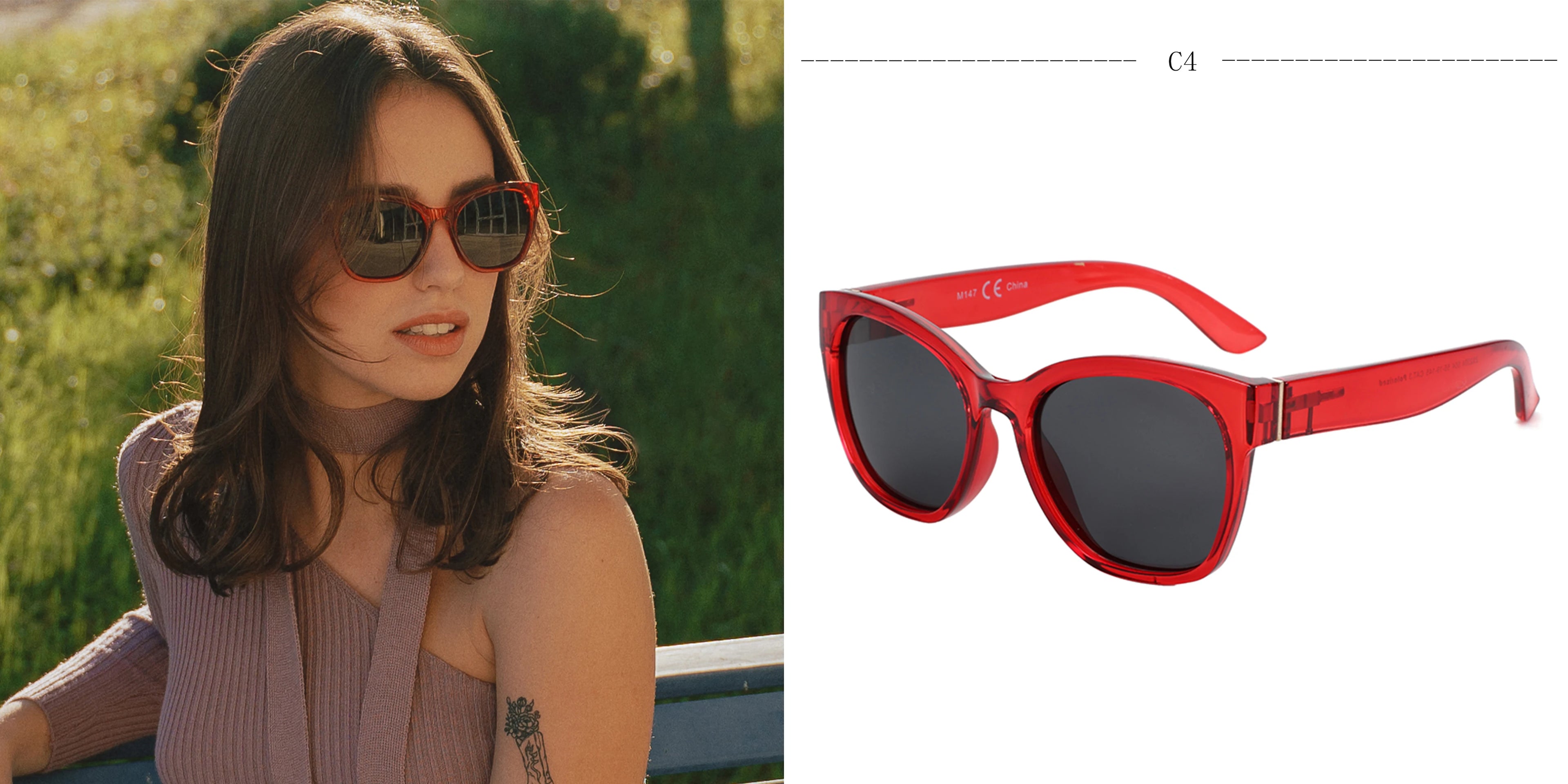 CowLost | zenottic-fashion-original-thick-butterfly-frame-polarized-sunglasses |10