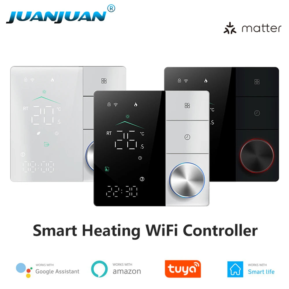 Tuya WiFi BHT-18 Matter Smart Electric Heating Thermostat with Week Programming and AI Control