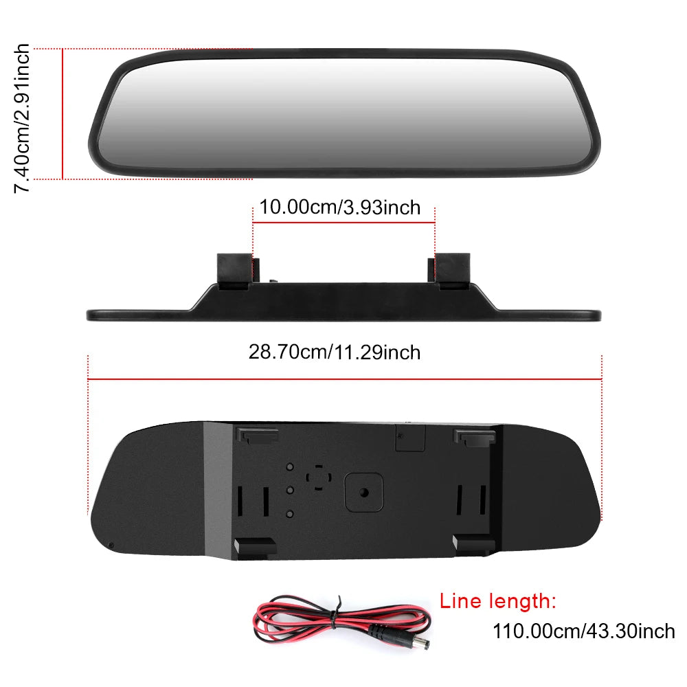 CowLost | product_id-universal-4-3-hd-tft-lcd-car-parking-rearview-mirror-monitor |2