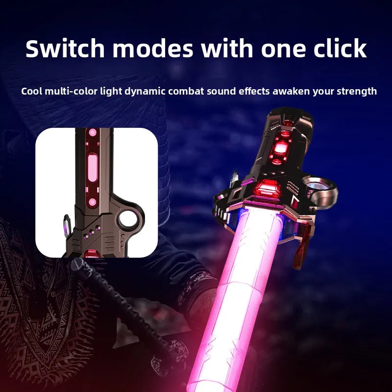 CowLost | product_id-childrens-2-in-1-telescopic-glowing-music-laser-sword-toy-with-rotating-light-and-sound |3