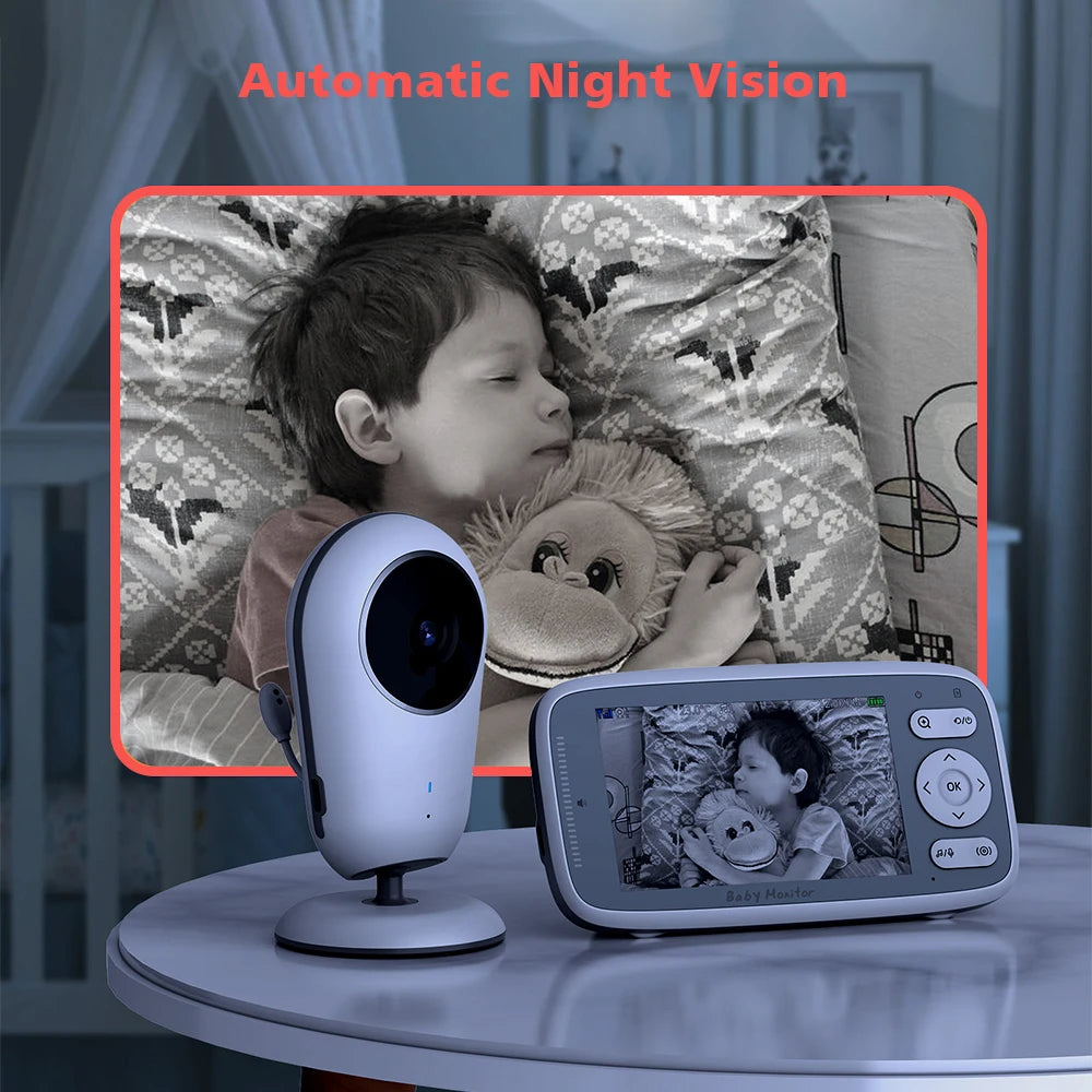 CowLost | 4-0-inch-video-baby-monitor-camera-3x-digital-zoom-two-way-audio-auto-night-vision-720p-hd-security-camera-babysitter-vb615 |10