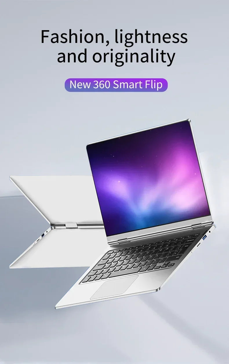 CowLost | portable-2-in-1-laptop-computer-intel-n4020-11-6-inch-touch-screen-notebook-ram-8gb-rom-128gb-1tb-ssd-windows-11-pro-pc-computer |6