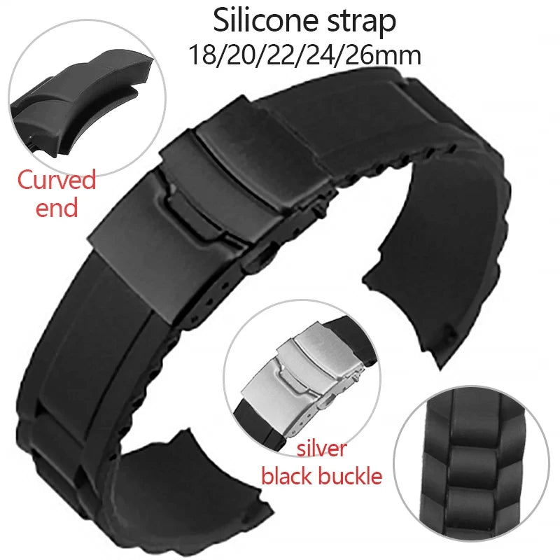 CowLost | product_id-curved-end-silicone-waterproof-watchband-replacement-for-seiko-rolex |1