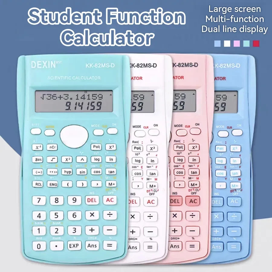 CowLost | portable-dual-row-screen-multi-functional-scientific-function-calculator |1
